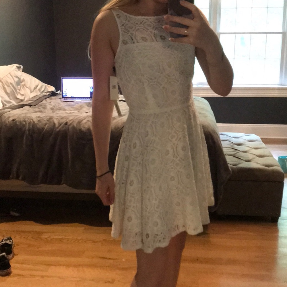 BB Dakota Renley Lace Fit&Flare Dress NWT